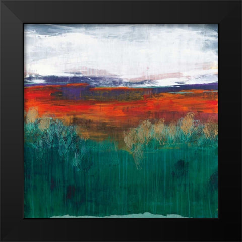 Sundown Black Modern Wood Framed Art Print by Bernsen, Leslie