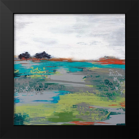Wind Swept  Black Modern Wood Framed Art Print by Bernsen, Leslie