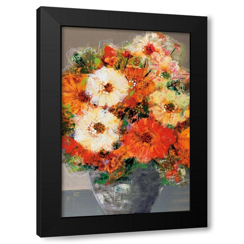 In Full Bloom Black Modern Wood Framed Art Print by Bernsen, Leslie