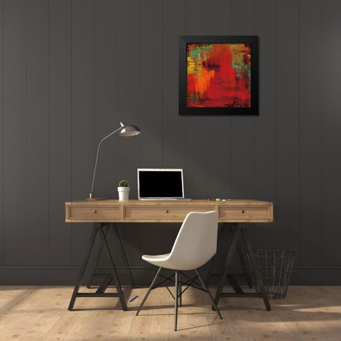 Places To Seek Black Modern Wood Framed Art Print by Benjamin Peterson, Penny