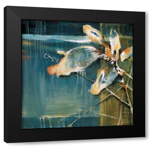 Life from the Sea I Black Modern Wood Framed Art Print by Burris , Terri