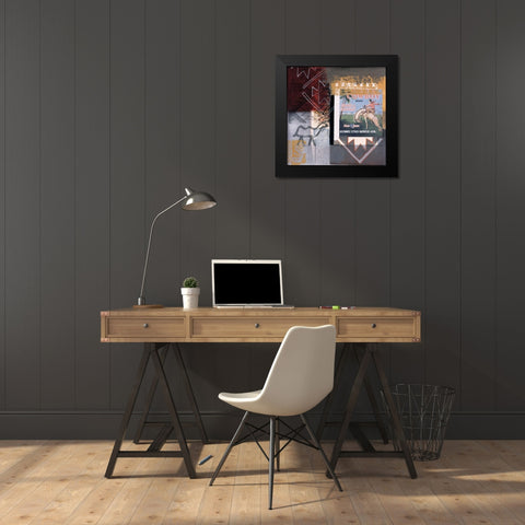 Cowboy Black Modern Wood Framed Art Print by Bernsen/Tunick