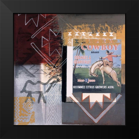 Cowboy Black Modern Wood Framed Art Print by Bernsen/Tunick