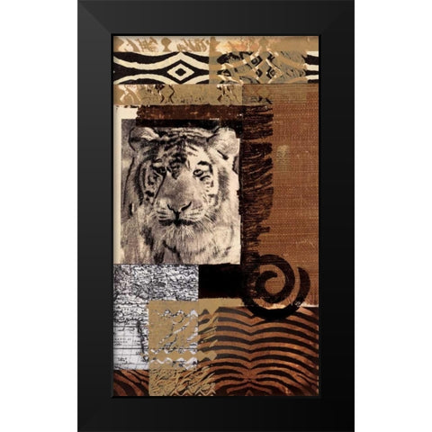 Safari IV Black Modern Wood Framed Art Print by Bernsen/Tunick
