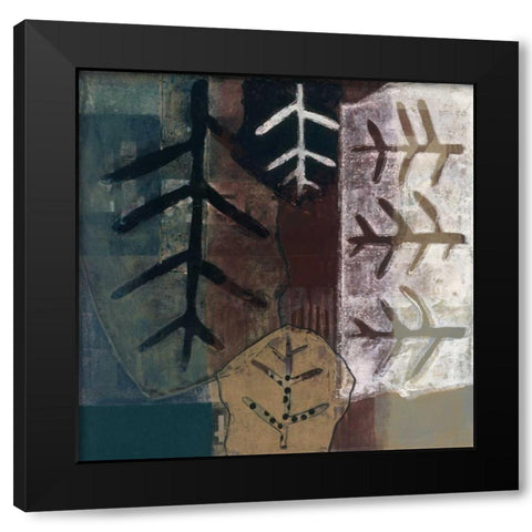 Natures Trace II Black Modern Wood Framed Art Print with Double Matting by Bernsen/Tunick