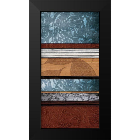 Pillars of Pattern I Black Modern Wood Framed Art Print by Blake, W.