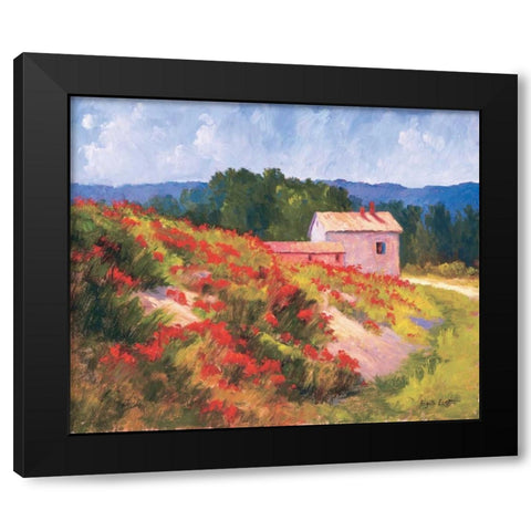 Late Spring Poppies Black Modern Wood Framed Art Print with Double Matting by Curt, Brigitte