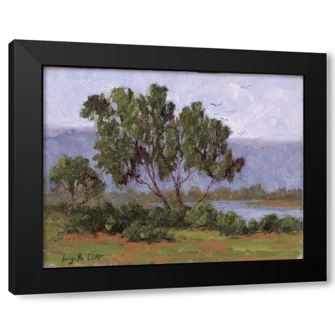 Rivages Series I Black Modern Wood Framed Art Print by Curt, Brigitte
