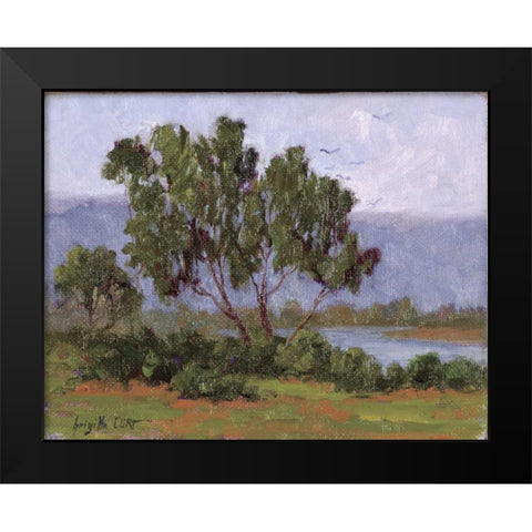 Rivages Series I Black Modern Wood Framed Art Print by Curt, Brigitte