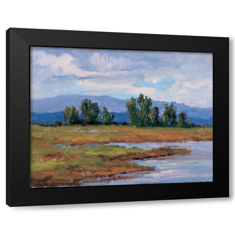 Rivages Series I Black Modern Wood Framed Art Print by Curt, Brigitte