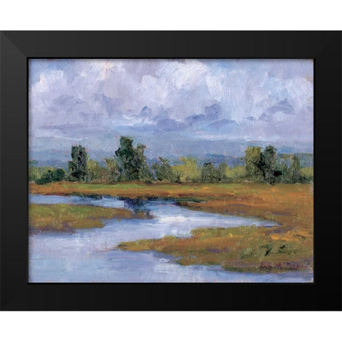 Rivages Series II Black Modern Wood Framed Art Print by Curt, Brigitte