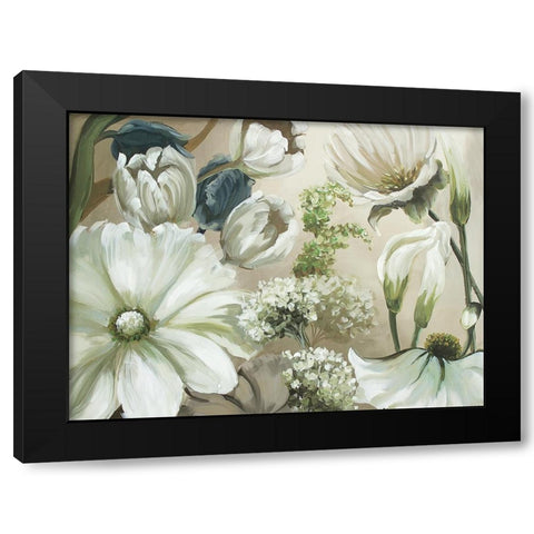 Tranquility Song Black Modern Wood Framed Art Print by Charles, Beth