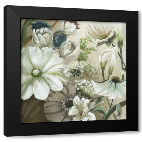 Tranquility Song Black Modern Wood Framed Art Print with Double Matting by Charles, Beth