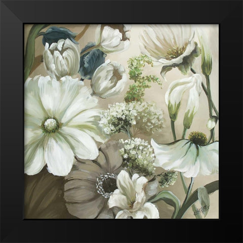 Tranquility Song Black Modern Wood Framed Art Print by Charles, Beth
