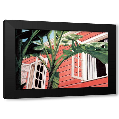 Tropical Breeze Black Modern Wood Framed Art Print by Canning, John