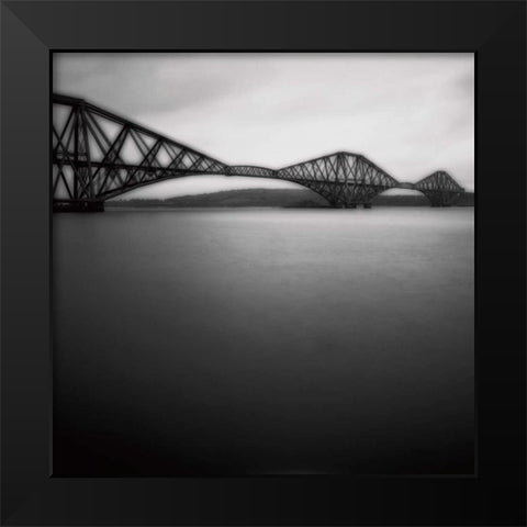 Forth Rail Bridge I Black Modern Wood Framed Art Print by Cook, Jamie