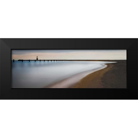 Fading Light Black Modern Wood Framed Art Print by Cook, Jamie