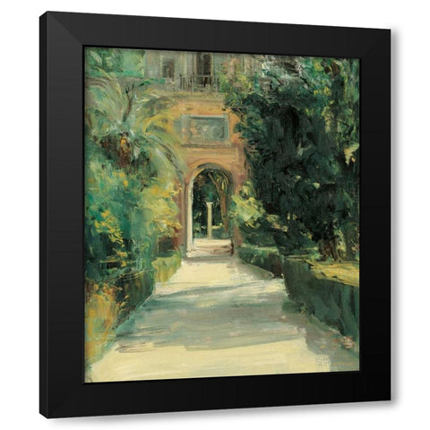 Arco y Columna Black Modern Wood Framed Art Print by Castrillo, Jose Luis