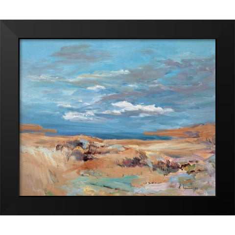 Silence of the Dune Black Modern Wood Framed Art Print by Camps, Pere