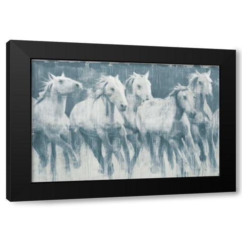 Equine Journey Black Modern Wood Framed Art Print with Double Matting by DAguiar, Stacy