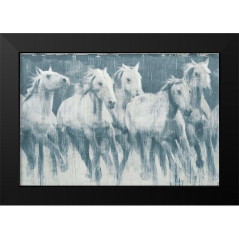 Equine Journey Black Modern Wood Framed Art Print by DAguiar, Stacy