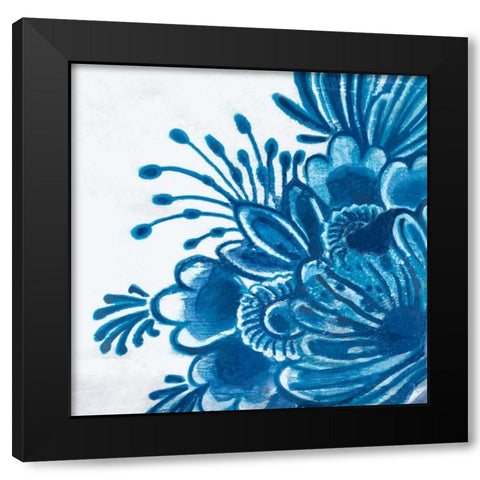 Delft Design I Black Modern Wood Framed Art Print by Damen, Sue