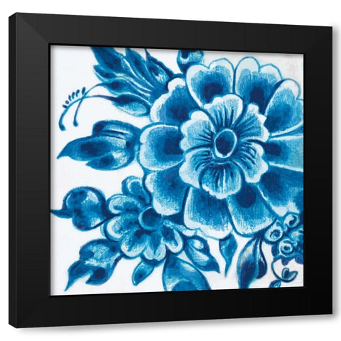 Delft Design II Black Modern Wood Framed Art Print with Double Matting by Damen, Sue
