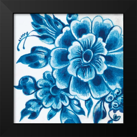 Delft Design II Black Modern Wood Framed Art Print by Damen, Sue