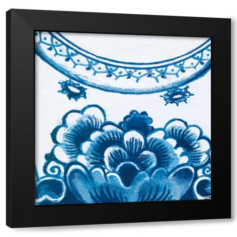 Delft Design III Black Modern Wood Framed Art Print by Damen, Sue