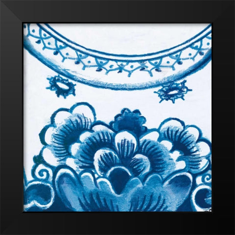 Delft Design III Black Modern Wood Framed Art Print by Damen, Sue