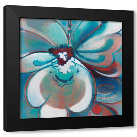 Starting Point Black Modern Wood Framed Art Print by Damen, Sue