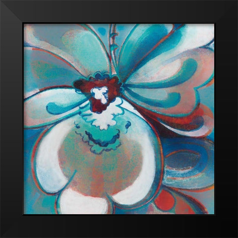Starting Point Black Modern Wood Framed Art Print by Damen, Sue