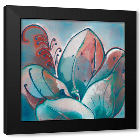 Next Black Modern Wood Framed Art Print by Damen, Sue