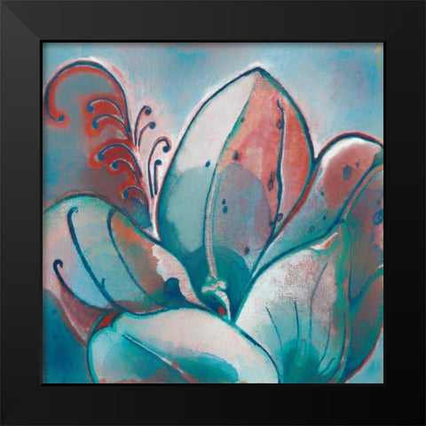 Next Black Modern Wood Framed Art Print by Damen, Sue