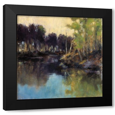 Quiet Settles In Black Modern Wood Framed Art Print by Ealley, Doug