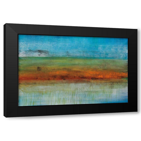 Brisbane Black Modern Wood Framed Art Print by Foreman, Brent