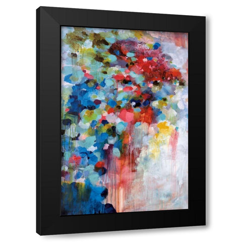 Summer Symphony Black Modern Wood Framed Art Print by Foreman, Brent