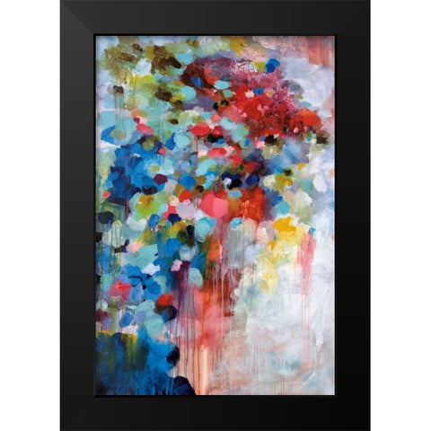 Summer Symphony Black Modern Wood Framed Art Print by Foreman, Brent