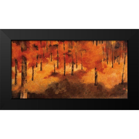 Ive Been Here Many Times Before Black Modern Wood Framed Art Print by Ferrari, Claudia