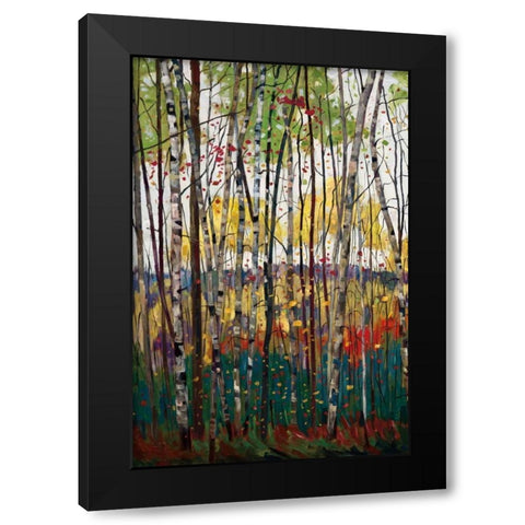 Voile De Montogne Black Modern Wood Framed Art Print by Forsythe, Graham