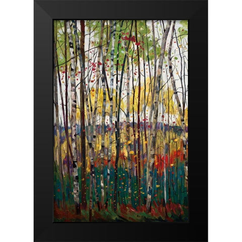 Voile De Montogne Black Modern Wood Framed Art Print by Forsythe, Graham