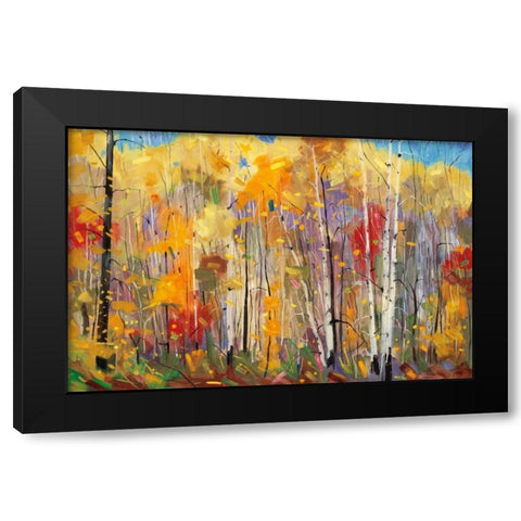 Disco Black Modern Wood Framed Art Print with Double Matting by Forsythe, Graham