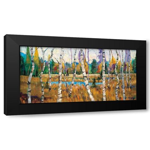 October Parade Black Modern Wood Framed Art Print with Double Matting by Forsythe, Graham