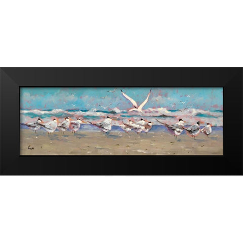 The Late Comer Black Modern Wood Framed Art Print by Forsythe, Graham