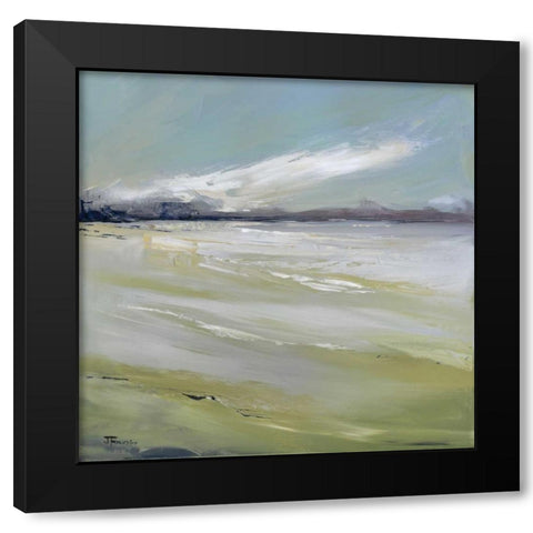 New Beginning Black Modern Wood Framed Art Print with Double Matting by Fournier, Joyce