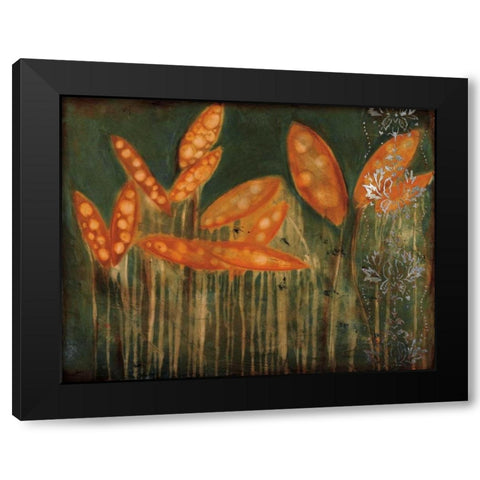 Garden Black Modern Wood Framed Art Print with Double Matting by Flynn, Jenn