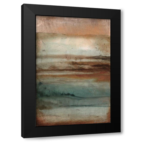 Inlet Black Modern Wood Framed Art Print with Double Matting by Flynn, Jenn