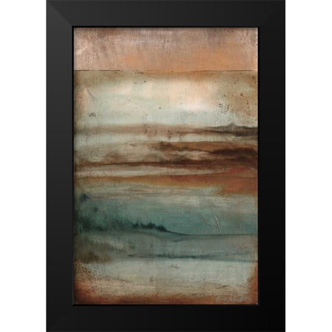 Inlet Black Modern Wood Framed Art Print by Flynn, Jenn