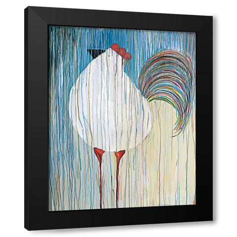 Morning Glory II Black Modern Wood Framed Art Print with Double Matting by Fortson, Kathryn