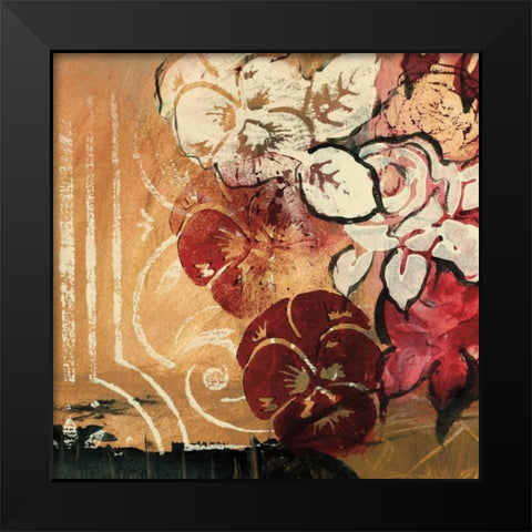 Cranberries and Creme II Black Modern Wood Framed Art Print by Fields, Laurie